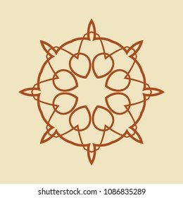 Mandala. Round Ornament Pattern. Vintage decorative elements. Hand drawn background. Islam, Arabic, Indian, ottoman motif