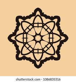 Mandala. Round Ornament Pattern. Vintage decorative elements. Hand drawn background. Islam, Arabic, Indian, ottoman motif