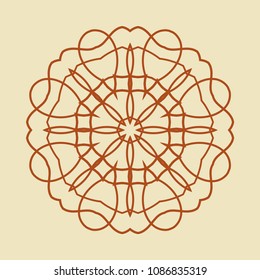 Mandala. Round Ornament Pattern. Vintage decorative elements. Hand drawn background. Islam, Arabic, Indian, ottoman motif