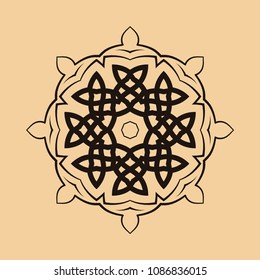 Mandala. Round Ornament Pattern. Vintage decorative elements. Hand drawn background. Islam, Arabic, Indian, ottoman motif