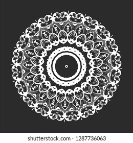 Mandala. Round Ornament Pattern. Vintage decorative elements. Hand drawn background. Islam, Arabic, Indian, ottoman motifs.