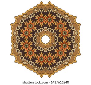 Mandala. Round Ornament Pattern. Vintage decorative elements.