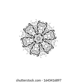 Mandala. Round Ornament Pattern. Vintage decorative elements. Hand drawn background. Islam, Arabic, Indian, ottoman motifs.