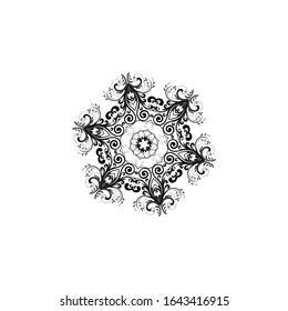 Mandala. Round Ornament Pattern. Vintage decorative elements. Hand drawn background. Islam, Arabic, Indian, ottoman motifs.