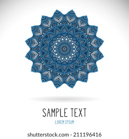 Mandala. Round Ornament Pattern. Vintage decorative elements. Hand drawn background. Islam, Arabic, Indian, ottoman motifs.