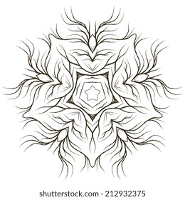 Mandala. Round Ornament Pattern. Vintage decorative elements. Hand drawn background. Islam, Arabic, Indian, ottoman motifs.