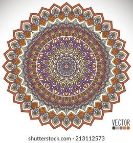 Mandala. Round Ornament Pattern. Vintage decorative elements. Hand drawn background. Islam, Arabic, Indian, ottoman motifs.