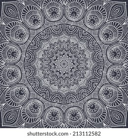 Mandala. Round Ornament Pattern. Vintage decorative elements. Hand drawn background. Islam, Arabic, Indian, ottoman motifs.