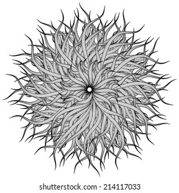Mandala. Round Ornament Pattern. Vintage decorative elements. Hand drawn background. Islam, Arabic, Indian, ottoman motifs.