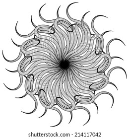 Mandala. Round Ornament Pattern. Vintage decorative elements. Hand drawn background. Islam, Arabic, Indian, ottoman motifs.