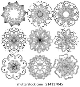 Mandala. Round Ornament Pattern. Vintage decorative elements. Hand drawn background. Islam, Arabic, Indian, ottoman motifs.