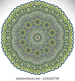 Mandala. Round Ornament Pattern. Vintage decorative elements. Hand drawn background. Islam, Arabic, Indian, ottoman motifs.