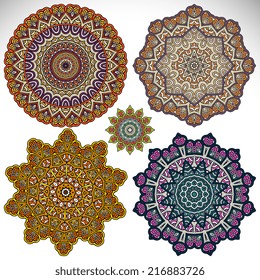 Mandala. Round Ornament Pattern. Vintage decorative elements. Hand drawn background. Islam, Arabic, Indian, ottoman motifs.