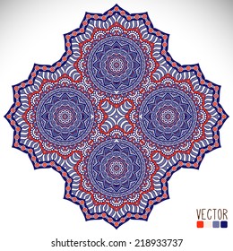 Mandala. Round Ornament Pattern. Vintage decorative elements. Hand drawn background. Islam, Arabic, Indian, ottoman motifs.
