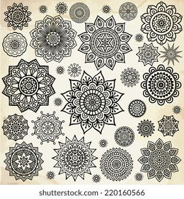 Mandala. Round Ornament Pattern. Vintage decorative elements. Hand drawn background. Islam, Arabic, Indian, ottoman motifs.
