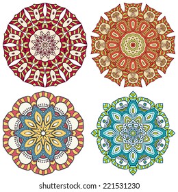 Mandala. Round Ornament Pattern. Vintage decorative elements. Hand drawn background. Islam, Arabic, Indian, ottoman motifs.