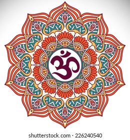 Mandala. Round Ornament Pattern. Vintage decorative elements. Hand drawn background. Islam, Arabic, Indian, ottoman motifs.