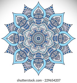 Mandala. Round Ornament Pattern. Vintage decorative elements. Hand drawn background. Islam, Arabic, Indian, ottoman motifs.
