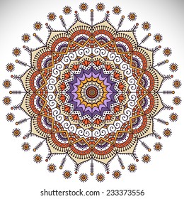 Mandala. Round Ornament Pattern. Vintage decorative elements. Hand drawn background. Islam, Arabic, Indian, ottoman motifs.