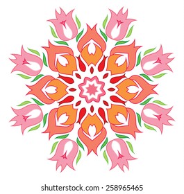 Mandala Round Ornament Pattern - Vintage decorative elements. Islam, Arabic, Indian motifs.