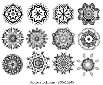 Mandala. Round Ornament Pattern. Vintage decorative elements. Hand drawn background. Islam, Arabic, Indian, ottoman motifs.