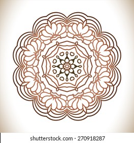 Mandala. Round Ornament Pattern. Vintage decorative elements. Hand drawn background. Islam, Arabic, Indian, ottoman motifs.