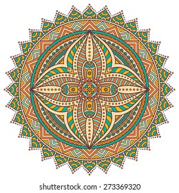 Mandala. Round Ornament Pattern. Vintage decorative elements. Hand drawn background. Islam, Arabic, Indian, ottoman motifs.