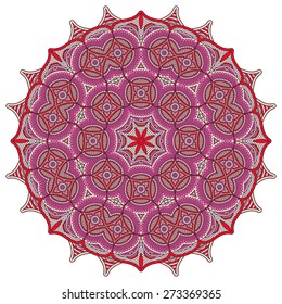 Mandala. Round Ornament Pattern. Vintage decorative elements. Hand drawn background. Islam, Arabic, Indian, ottoman motifs.