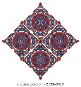 Mandala. Round Ornament Pattern. Vintage decorative elements. Hand drawn background. Islam, Arabic, Indian, ottoman motifs.