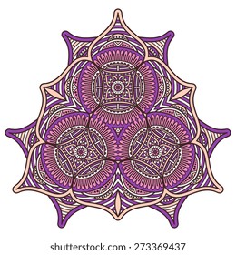 Mandala. Round Ornament Pattern. Vintage decorative elements. Hand drawn background. Islam, Arabic, Indian, ottoman motifs.