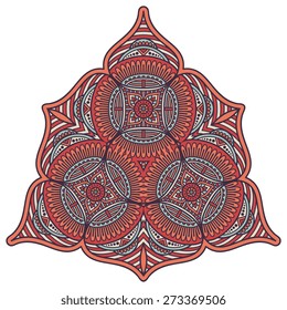 Mandala. Round Ornament Pattern. Vintage decorative elements. Hand drawn background. Islam, Arabic, Indian, ottoman motifs.