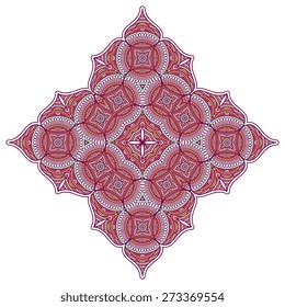 Mandala. Round Ornament Pattern. Vintage decorative elements. Hand drawn background. Islam, Arabic, Indian, ottoman motifs.