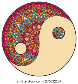 Mandala. Round Ornament Pattern. Vintage decorative elements. Hand drawn background. Islam, Arabic, Indian, ottoman motifs.