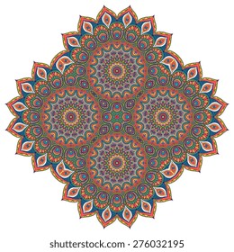 Mandala. Round Ornament Pattern. Vintage decorative elements. Hand drawn background. Islam, Arabic, Indian, ottoman motifs.