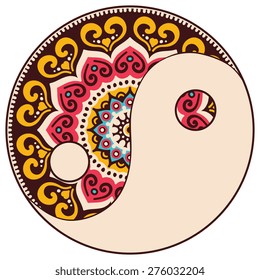 Mandala. Round Ornament Pattern. Vintage decorative elements. Hand drawn background. Islam, Arabic, Indian, ottoman motifs.
