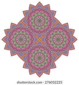 Mandala. Round Ornament Pattern. Vintage decorative elements. Hand drawn background. Islam, Arabic, Indian, ottoman motifs.