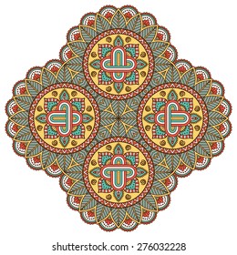 Mandala. Round Ornament Pattern. Vintage decorative elements. Hand drawn background. Islam, Arabic, Indian, ottoman motifs.