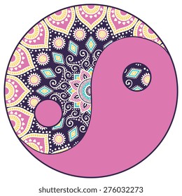 Mandala. Round Ornament Pattern. Vintage decorative elements. Hand drawn background. Islam, Arabic, Indian, ottoman motifs.