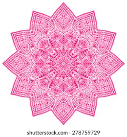 Mandala. Round Ornament Pattern. Vintage decorative elements. Hand drawn background. Islam, Arabic, Indian, ottoman motifs.