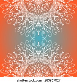 Mandala. Round Ornament Pattern. Vintage decorative elements. Hand drawn background. Islam, Arabic, Indian, ottoman motifs. Beautiful vintage ornament can be used as a greeting card