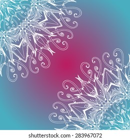Mandala. Round Ornament Pattern. Vintage decorative elements. Hand drawn background. Islam, Arabic, Indian, ottoman motifs. Beautiful vintage ornament can be used as a greeting card