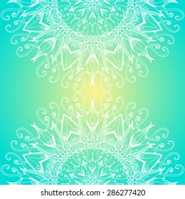 Mandala. Round Ornament Pattern. Vintage decorative elements. Hand drawn background. Islam, Arabic, Indian, ottoman motifs. Beautiful vintage ornament can be used as a greeting card