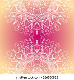 Mandala. Round Ornament Pattern. Vintage decorative elements. Hand drawn background. Islam, Arabic, Indian, ottoman motifs. Beautiful vintage ornament can be used as a greeting card