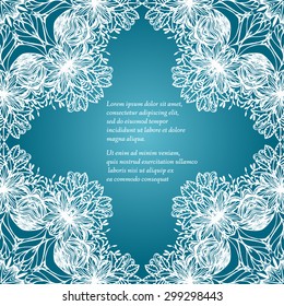 Mandala. Round Ornament Pattern. Vintage decorative elements. Hand drawn background. Islam, Arabic, Indian, ottoman motifs. Beautiful vintage ornament can be used as a greeting card