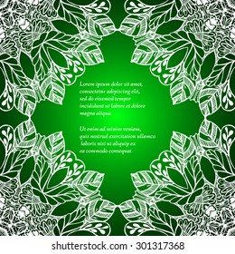 Mandala. Round Ornament Pattern. Vintage decorative elements. Hand drawn background. Islam, Arabic, Indian, ottoman motifs. Beautiful vintage ornament can be used as a greeting card