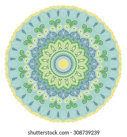 Mandala. Round Ornament Pattern. Vintage decorative elements. Hand drawn background. Islam, Arabic, Indian motifs.