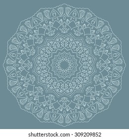 Mandala. Round Ornament Pattern. Vintage decorative elements. Hand drawn background. Islam, Arabic, Indian motifs.