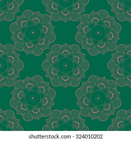 Mandala. Round Ornament Pattern. Vintage decorative elements. Hand drawn background. 