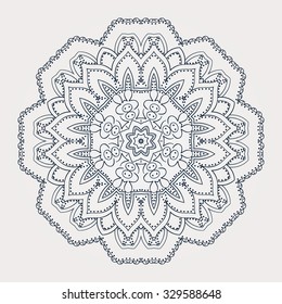 Mandala. Round Ornament Pattern. Vintage decorative elements.