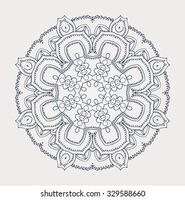 Mandala. Round Ornament Pattern. Vintage decorative elements.